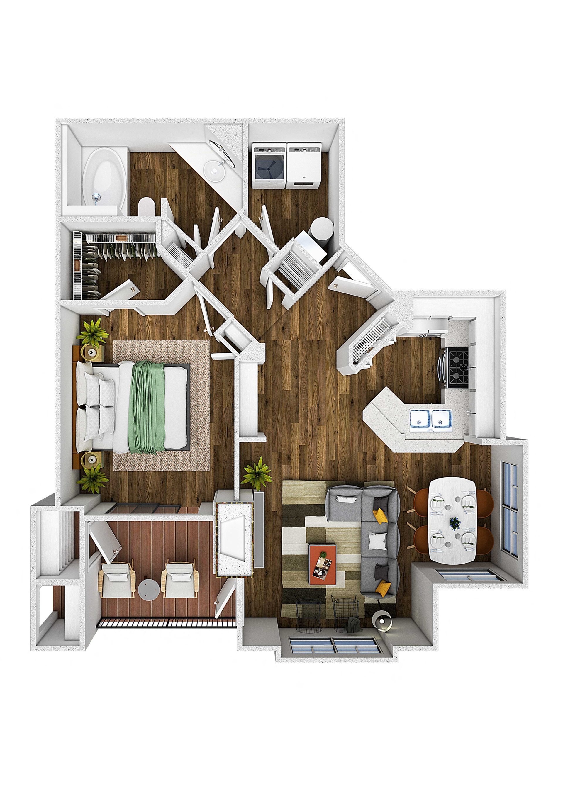 Juniper with Detached Garage floor plan